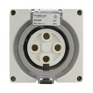 IP66 Socket Outlet 50A 500V AC 4 Pin
