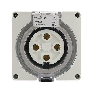 IP66 Socket Outlet 32A 500V AC 4 Pin