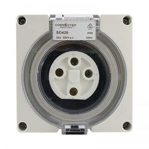 IP66 Socket Outlet 20A 500V AC 4 Pin