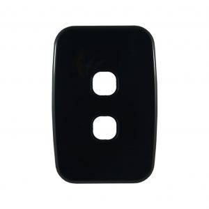 2 Gang Grid and Plate BLACK | LUNA Series
