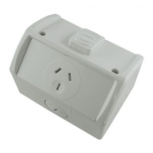 Single Weatherproof GPO 10A 250V AC IP53