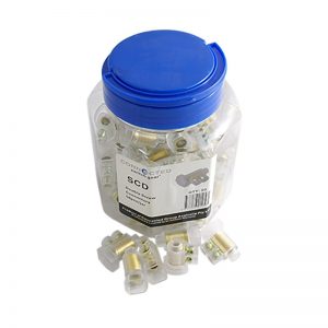 Double Screw Connectors 35A 6mm2 Cable - Jar of 50