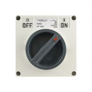 Surface Switch 63A 3 Pole 500V AC IP66