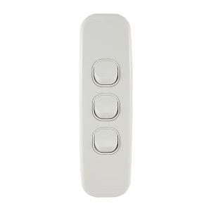 Architrave Switch 3 Gang 10A 250V AC LUNA Series