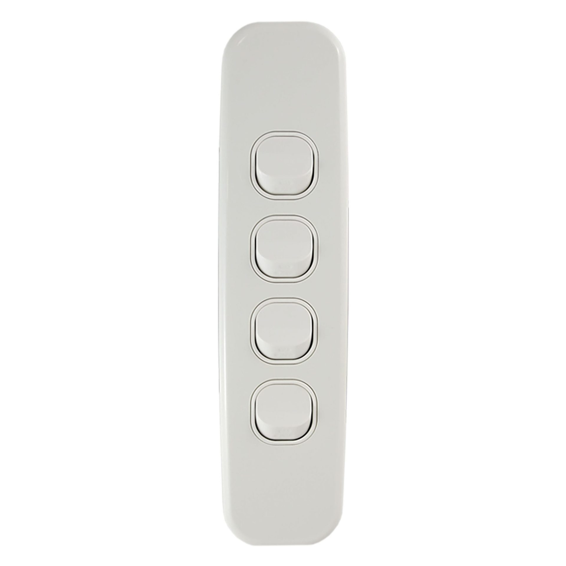 Architrave Switch 4 Gang 10A 250V AC LUNA Series