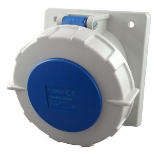 IP67 Angled Socket Panel 5 Pin 63A 240V