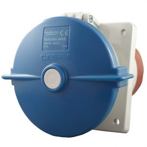 IP67 Socket Angled Panel 5 Pin 125A 240V