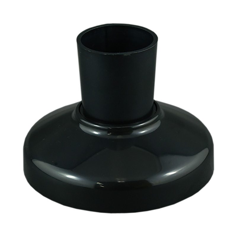 Wide Base Batten Holder with Clip On Cover 95mm Base BLACK