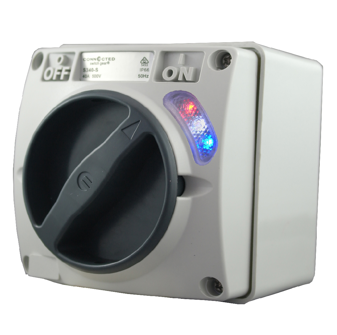 IP66 Surface Switch 32A 500V AC 3 Pole