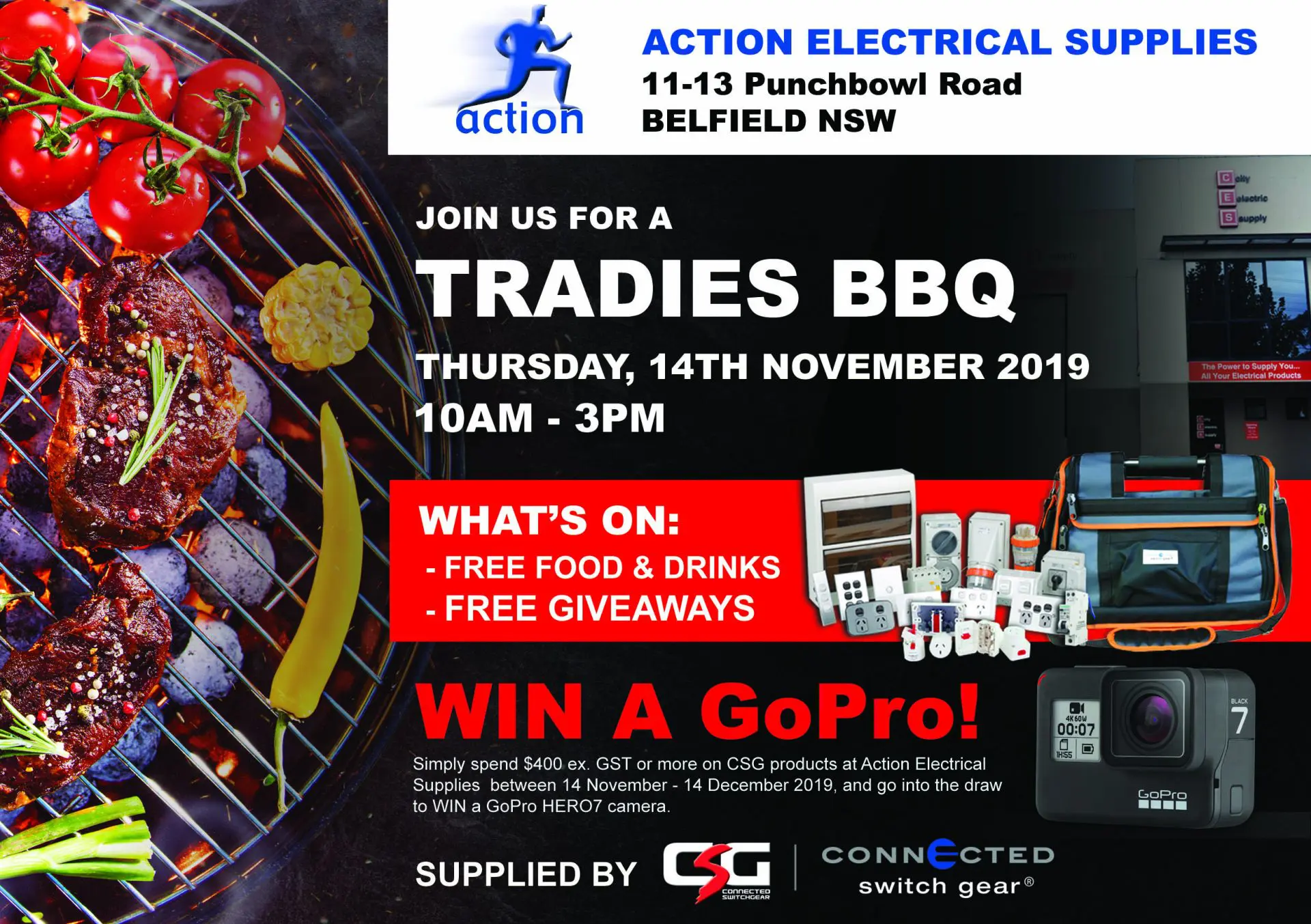 FREE Lunch and WIN a GoPro Hero 7!