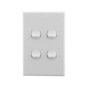 Light Switch 4 Gang 10amp 250V AC BASIX S