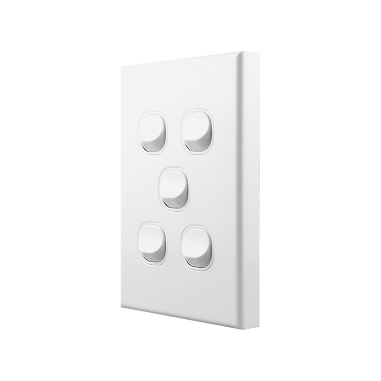 Light Switch 5 Gang - VERTICAL - Image 2