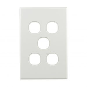 5 Gang Grid Plate BASIX S Series