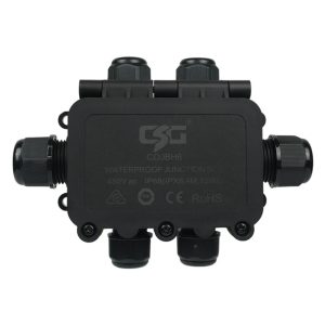 IP68 Weatherproof Junction Box with 6 Cable Entries 450V 40A