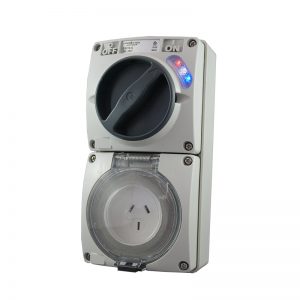 Switched Socket Outlet 3 Pin 10A 250V AC IP66