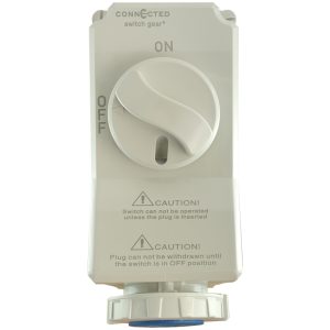 IP67 Switched Socket Outlet 5 Pin 16A 240V CEE Form