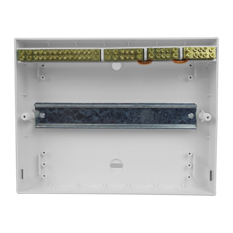 12 Pole Surface Mount Distribution Board - Lockable - Image 3