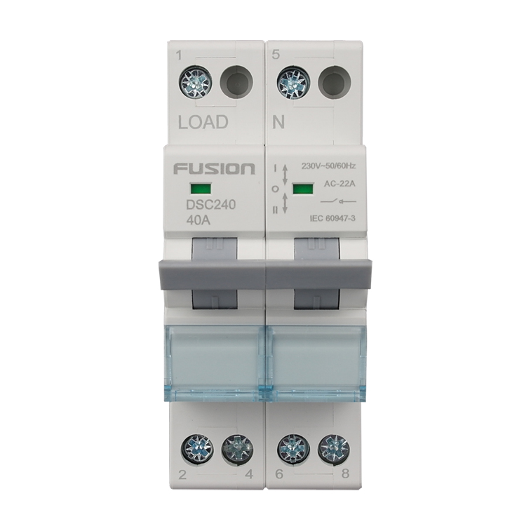 DIN Rail Changeover Switch 2 Pole 230/400V AC 40A
