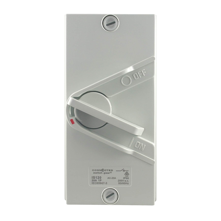 63A Isolator Switch Single Pole 250V AC IP66