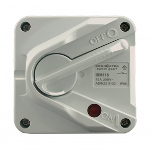 Weatherproof Isolator Switch 16A 250V AC Single Pole IP66