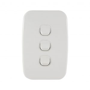 Light Switch 3 Gang Vertical 10A | LUNA Series