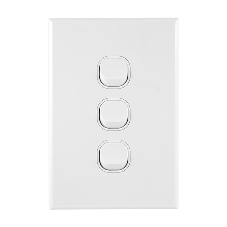 GEO Series 3 Gang Light Switch 10A 250V AC