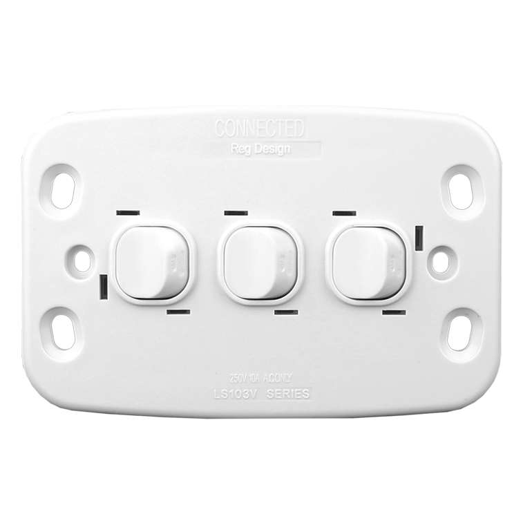 Light Switch 3 Gang - VERTICAL - Image 3