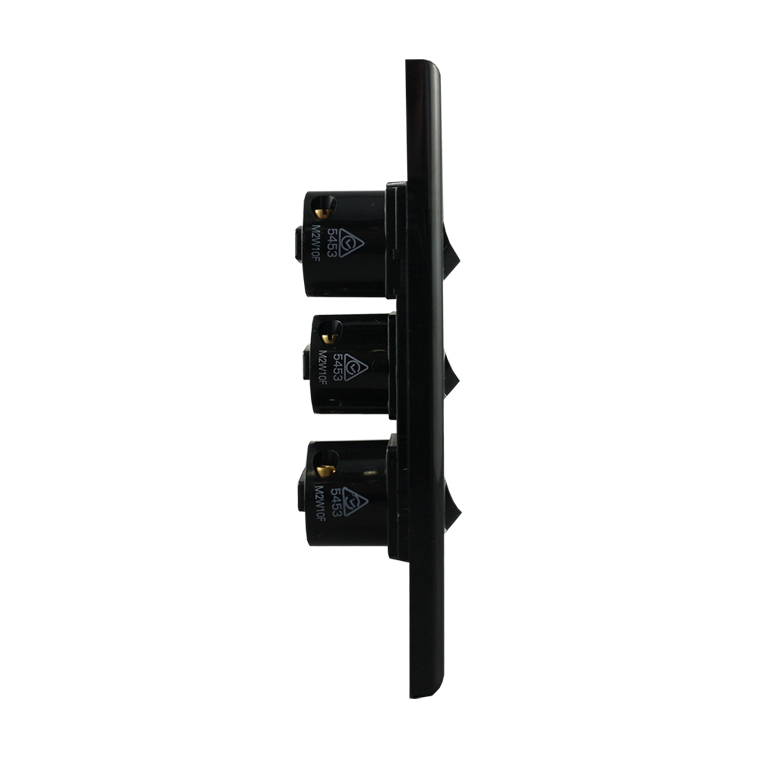 Light Switch 5 Gang - VERTICAL BLACK - Image 4