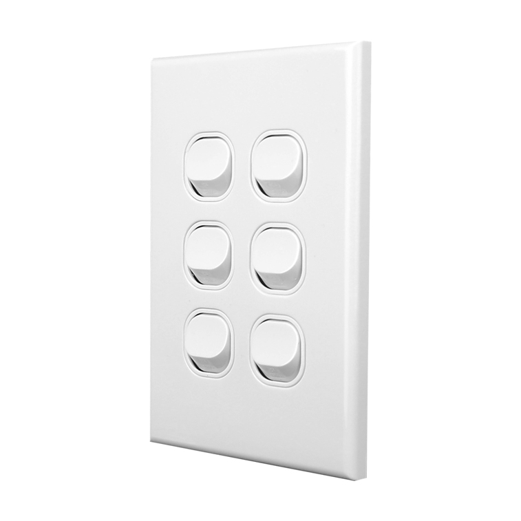 Light Switch 6 Gang - VERTICAL - Image 2