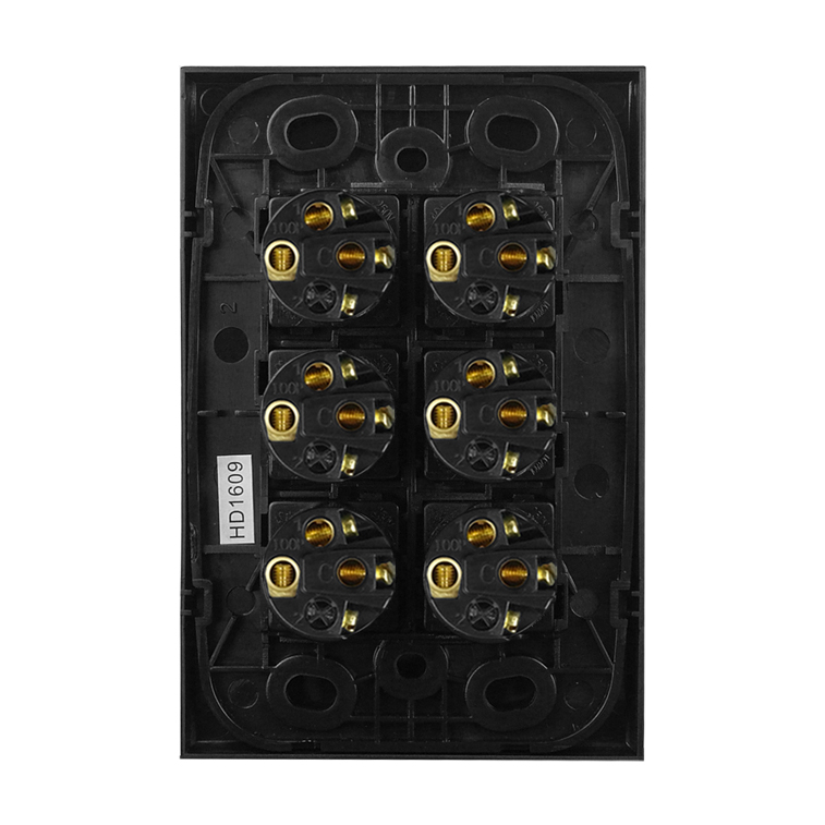 Light Switch 6 Gang - VERTICAL BLACK - Image 5