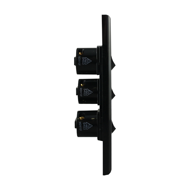 Light Switch 6 Gang - VERTICAL BLACK - Image 4