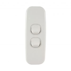 Architrave Switch 2 Gang 10A 250V AC LUNA Series
