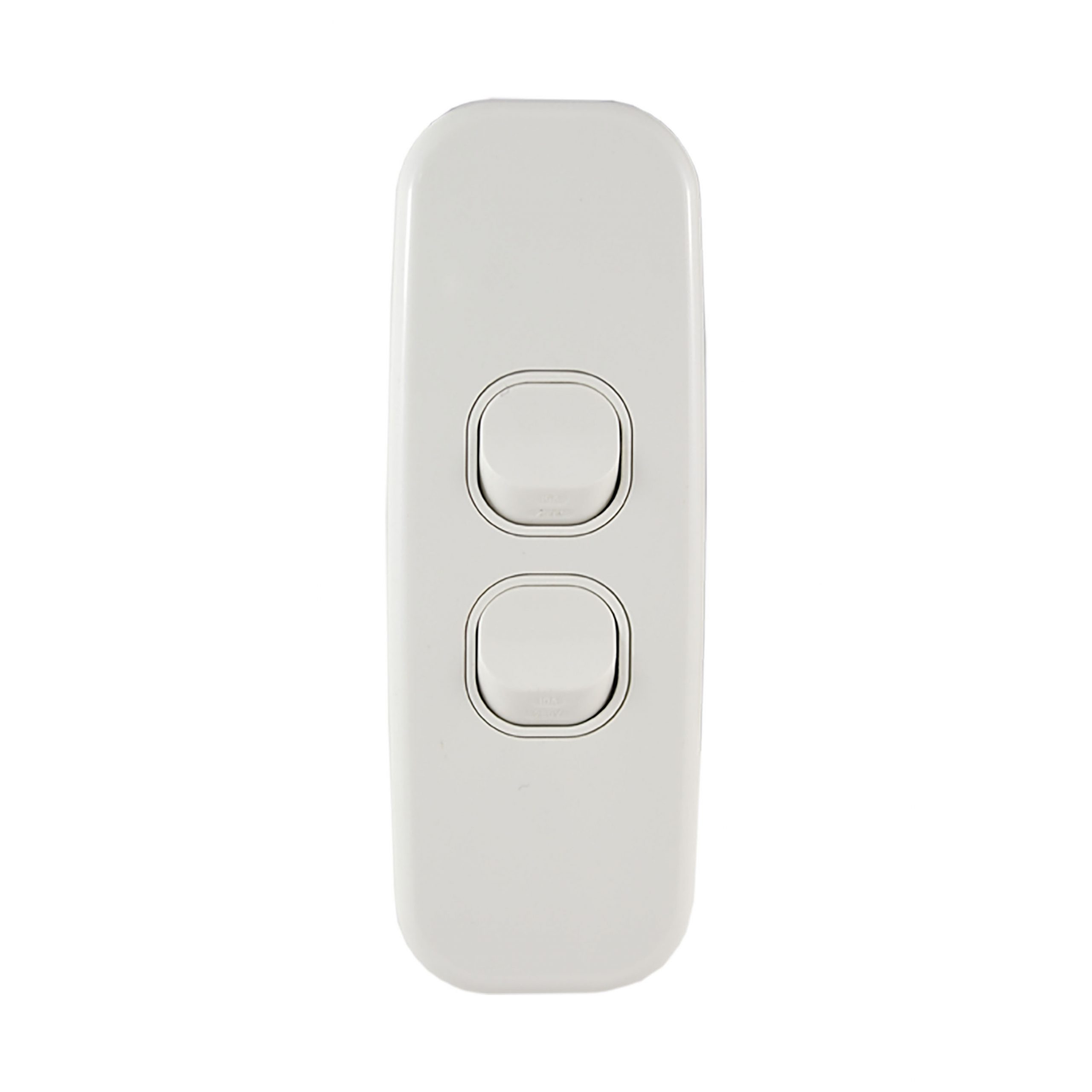 Architrave Switch 2 Gang 10A 250V AC LUNA Series