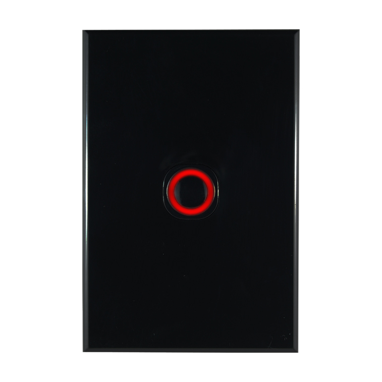 Electronic Time Delay Switch with Red LED Indicator 10A BLACK