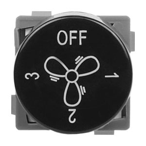 3 Position Rotary Mechanism FAN BLACK 75VA 250V AC