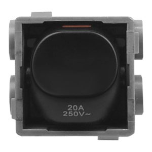20A Double Pole Mechanism Matte Black