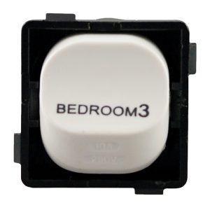 Printed Mechanism 'BEDROOM 1' 10A 1/2 Way