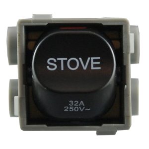 Mech 250V AC 32A Double Pole Matte Black - STOVE