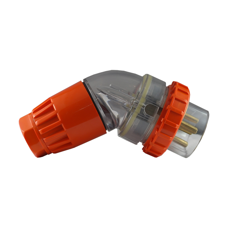 Angled Plug 10A 5 Pin 500V AC IP66