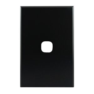 Grid Plate 1 Gang MATTE BLACK GEO Series