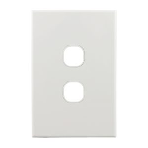 Grid Plate 2 Gang GEO Series