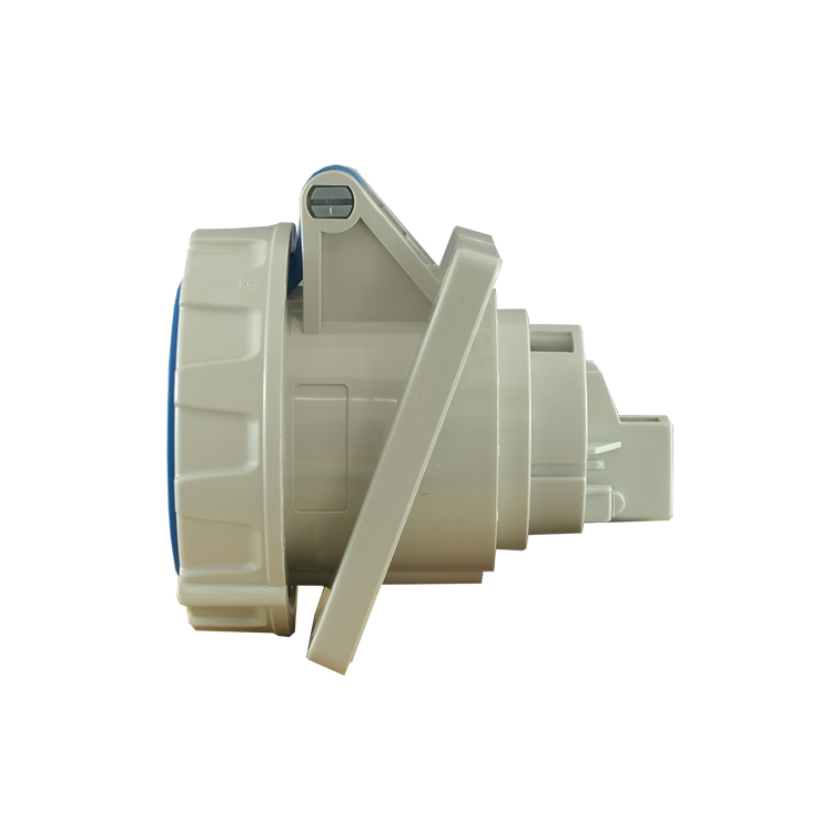 IP67 Panel Socket Angle 3 Pin - 230V 16A 6H - Image 2
