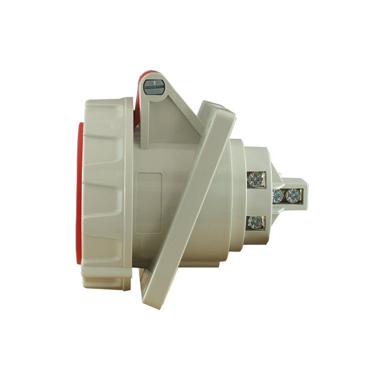IP67 Panel Socket Angle 3 Pin - 400V 16A 9H - Image 2