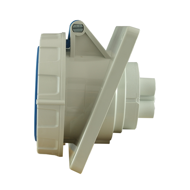 IP67 Panel Socket Angle 5 Pin - 230V 16A 9H - Image 2