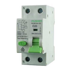 2 Pole RCBO 10A 6kA 250V AC
