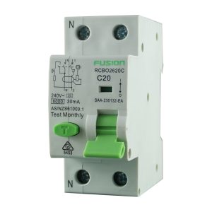 2 Pole RCBO 20A 6kA 250V AC