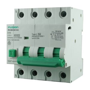 6kA RCBO 3P+N 10A 500V Type A