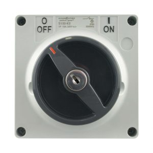 Key Lock Switch 63A 500V AC 3 Pole IP66