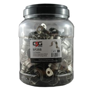 25mm stainless steel full saddles