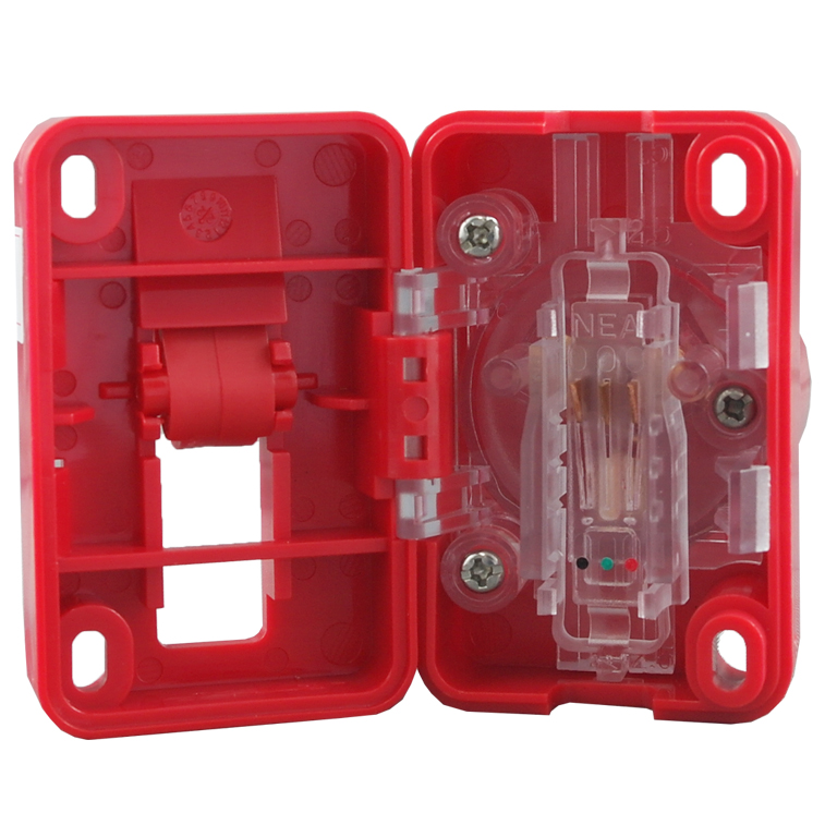 Quick Connect Plug Base RED 10A 250V